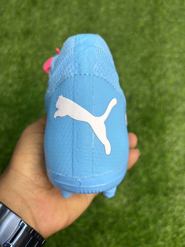 Future Pink And Blue Colour FG+AG Multi Ground Boot With Lace  - 7.5