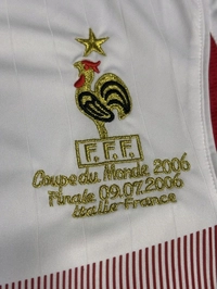 Retro France 2006 World Cup Away Half Sleeve  - L