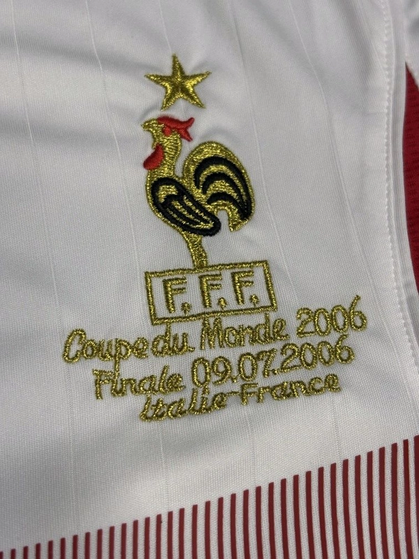 Retro France 2006 World Cup Away Half Sleeve  - L
