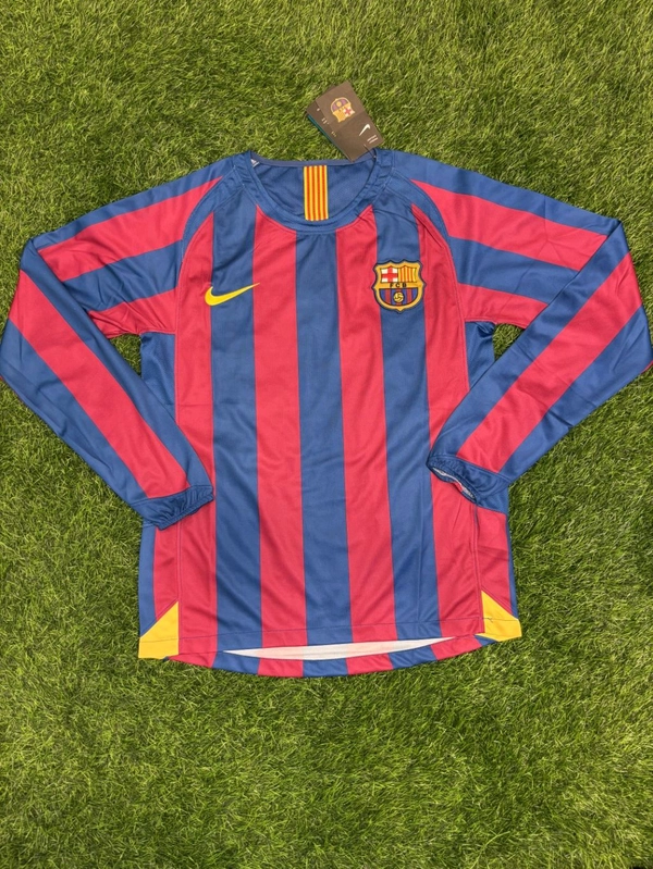 Retro Barcelona 2005-06 Home Full Sleeve Jersey - S