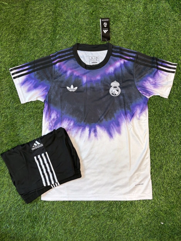 Madrid CNY Edition White Purple Fan Edition With Short  - S