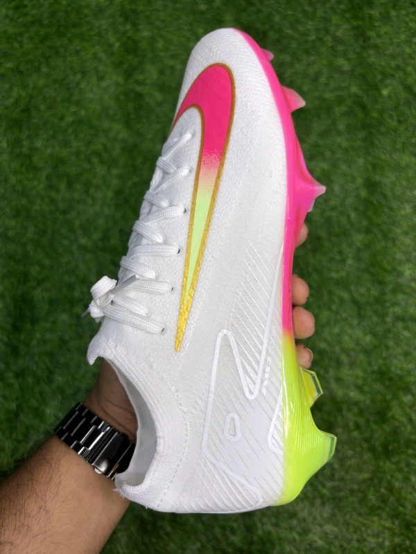 Mercurial Vapor 16 Elite White Pink Low-top With Lace FG - 5.5