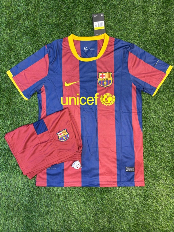 Retro FC Barcelona 2010/11 Home Fan Edition With Short  - XL