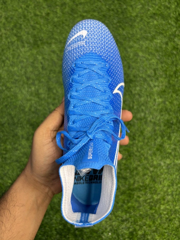 Mercurial Vapor 13 Blue High-top FG With Lace  - 5.5