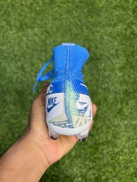 Mercurial Vapor 13 Blue High-top FG With Lace  - 5.5