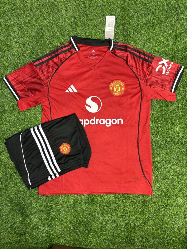 Manchester United 25/26 Home Kit Fan Edition With Short  - M