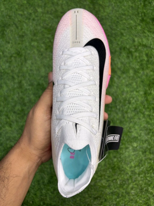 Mercurial Vapor 16 White Pink Mix AG/Turf With Lace  - 5.5