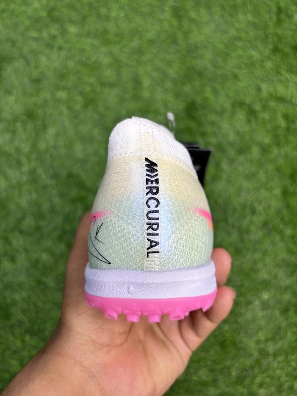 Mercurial Vapor 16 White Pink Mix AG/Turf With Lace  - 9
