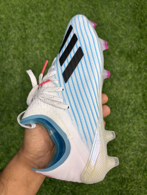 X 19 White Blue Colour FG Low-top With Lace  - 6.5