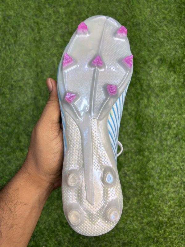 X 19 White Blue Colour FG Low-top With Lace  - 6.5