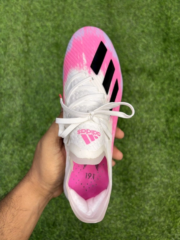 X 19 White Pink Colour FG Low-top With Lace  - 7.5