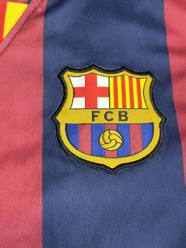 Retro FC Barcelona 2014/15 Home Kit Full Sleeve  - M
