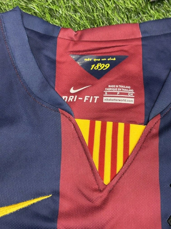 Retro FC Barcelona 2014/15 Home Kit Full Sleeve  - M