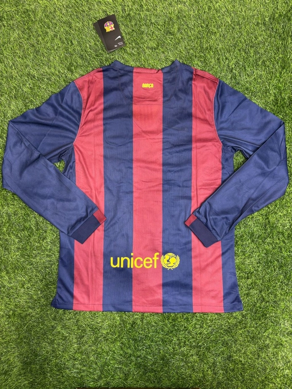 Retro FC Barcelona 2014/15 Home Kit Full Sleeve  - M