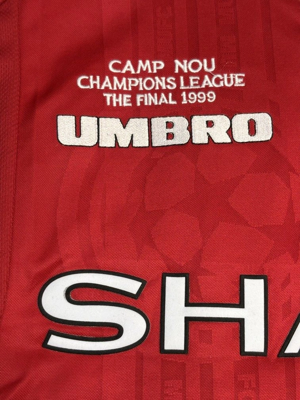 Retro Manchester United 1999 UEFA Final Jersey Half Sleeve  - S