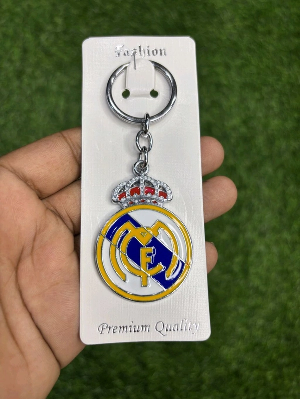 Football Clubs Metal Key Chain(1 Piece) - Real Madrid