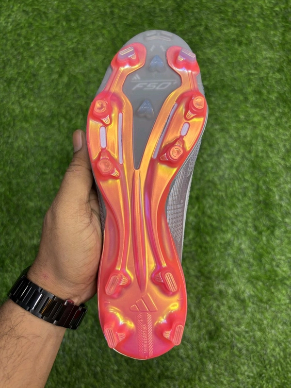 F50+ Grey & Orange FG Low-top Without Lace - 7.5