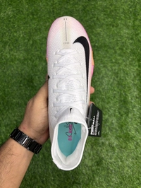 Mercurial Superfly 10 White Pink Mix AG/Turf High-Top With Lace - 7.5