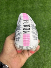 NB Furon V6 Pro White Pink Colour Low-top FG With Lace - 9