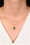 Mira Cosmos Inspired Pendent - Yellow Gold, Pendent Length: 20 Inch, Pendent