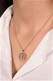 Mira Trinity Pendent  - Rose Gold, Pendent Length: 20 Inch, Pendent
