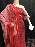 101451 Sambalpuri Dress Material - pink