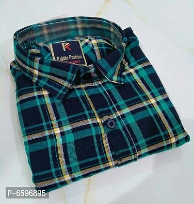 Men Cotton Check full Shirt - XL