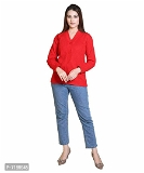 100524 Women Woolen Sweater - X, Red
