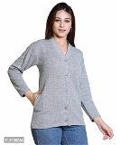 100524 Women Woolen Sweater - X, Gray