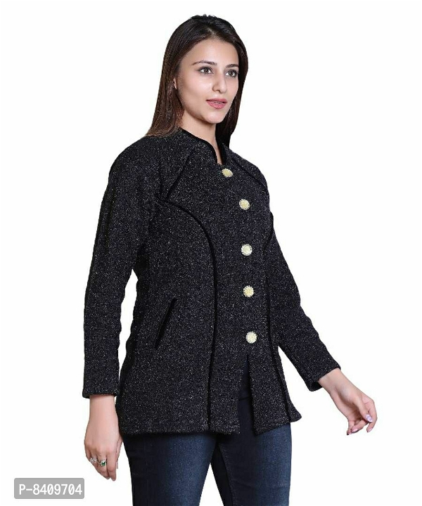 100525 Women Woolen Sweater - Black