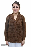 100527 Women Woolen Sweater - XXL, Nutmeg Wood Finish
