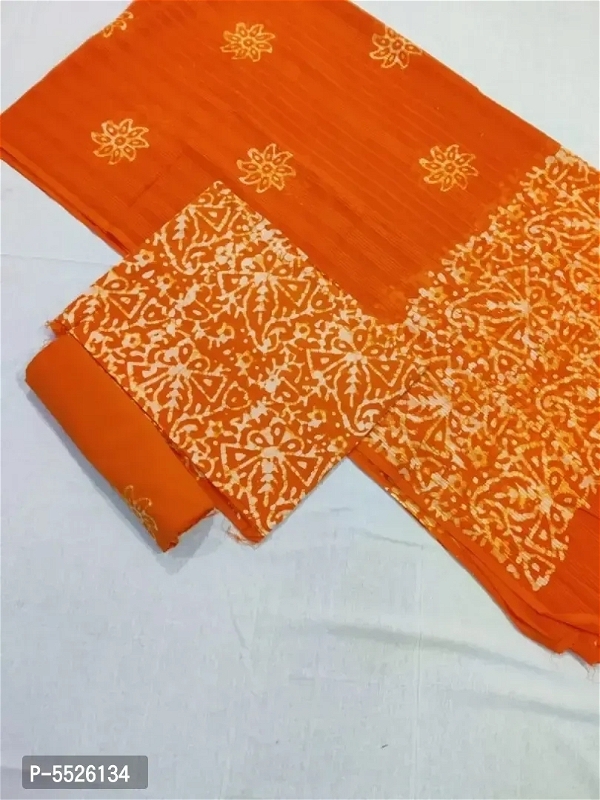 100783 Cotton Dress Material With Dupatta 