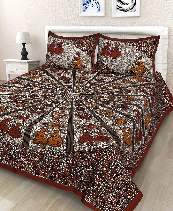 Cotton Double Bed Sheets  - 10, Mercury