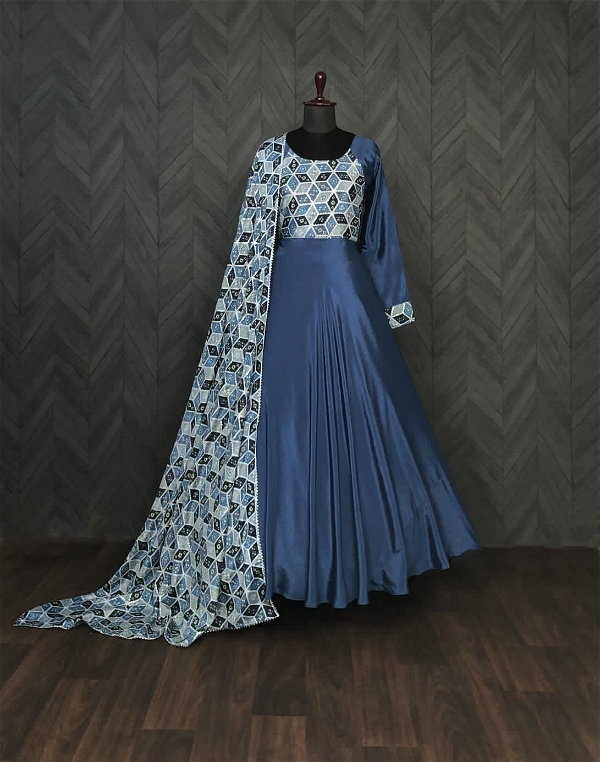 Chinon Printed Long Gown - 2