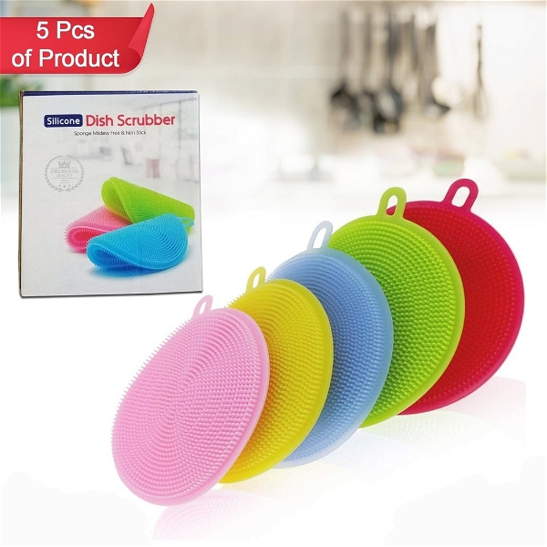 1344A CLEANING SUPPLIES SPONGES SILICONE SCRUBBER FOR KITCHEN NON STICK DISHWASHING