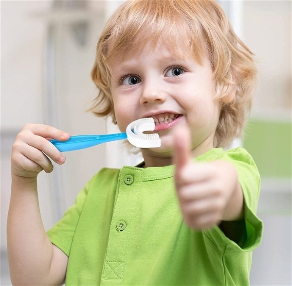 U Shape Silicone Tooth Brush For Kids Top Quality - large