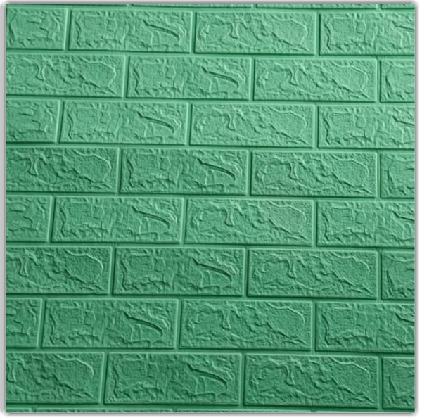 3d Brick Design Wallpaper (Green) 200PB 