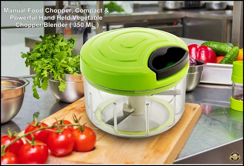 Manual Food Chopper, Compact & Powerful Hand-Held Vegetable