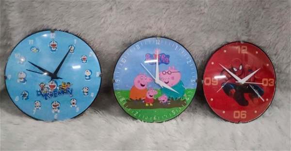 New wall clocks  20 cms plus Characters available Doraemon, Peppa pig, spiderman n Avengers