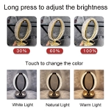 Homeoculture Crystal LED Desk Lamp Touch Dimmable 3 Colors LED Desk Light Girl Room Decoration Night Light Fairy Table Lamp
