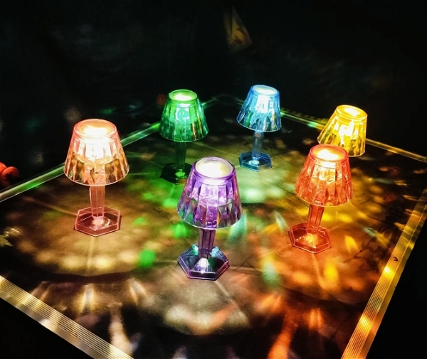 Homeoculture Cute mini shadow lamps Led with on and off button pack of 6