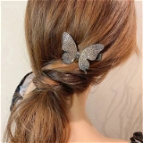 Homeoculture Butterfly Flashing Diamond Hair Clip Hairpin Side Clip Rhinestone Butterfly Bangs Clip Side Clip Girl Hair Accessories Headdress
