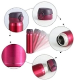 Homeoculture Stainless Steel Vacuum Insulated Fridge Water Bottle random color as per availability - 0.5