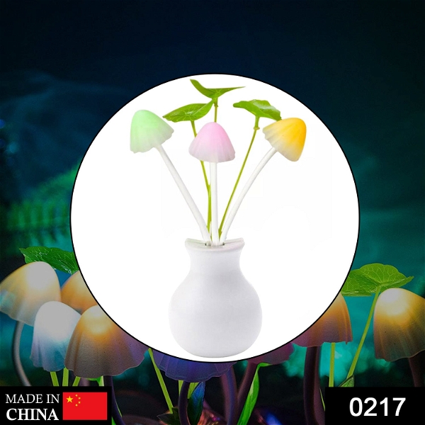 0217 LED Dream Night Light, Auto ON/Off Sensor Mushroom Lamp (Multicolor) - China, 0.088 kgs