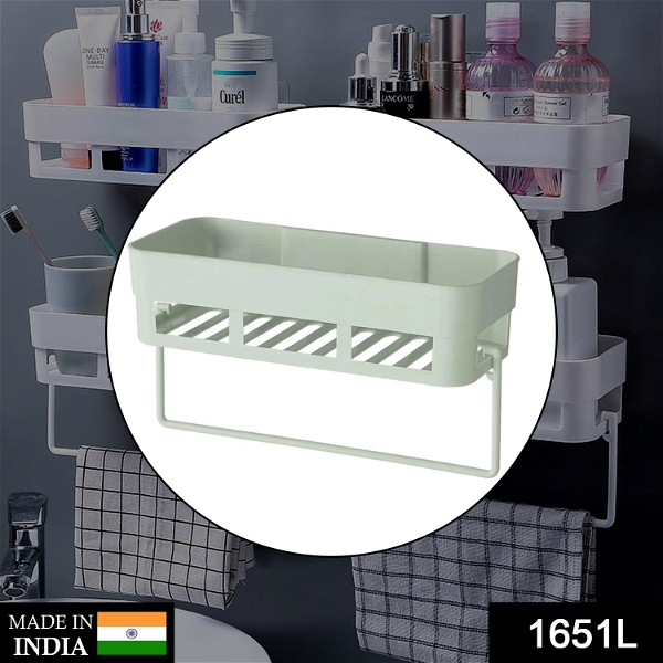 1651L Multipurpose Kitchen Bathroom Shelf Wall Holder Storage Rack Bathroom - India, 0.485 kgs