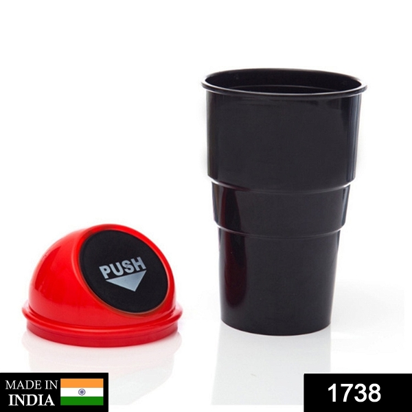 1738 Mini Car Trash Bin Can Holder Dustbin - India, 0.29 kgs
