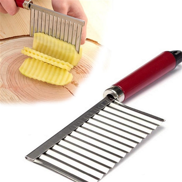 2007_Crinkle Cut Knife Potato Chip Cutter With Wavy Blade French Fry Cutter - China, 0.059 kgs