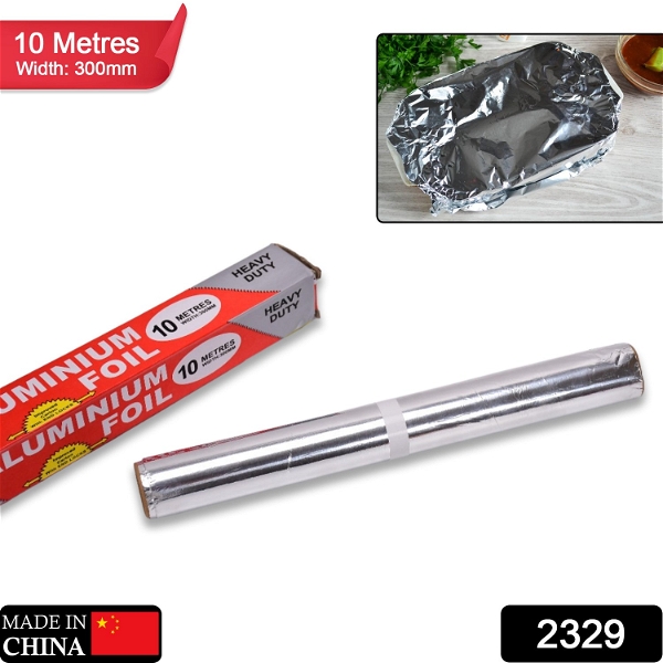 2329 Aluminum Foil Roll Heavy Duty Non Stick Thick Aluminum Foil Sheet Baking Grilling Tool (10mX300mm) - China, 0.17 kgs