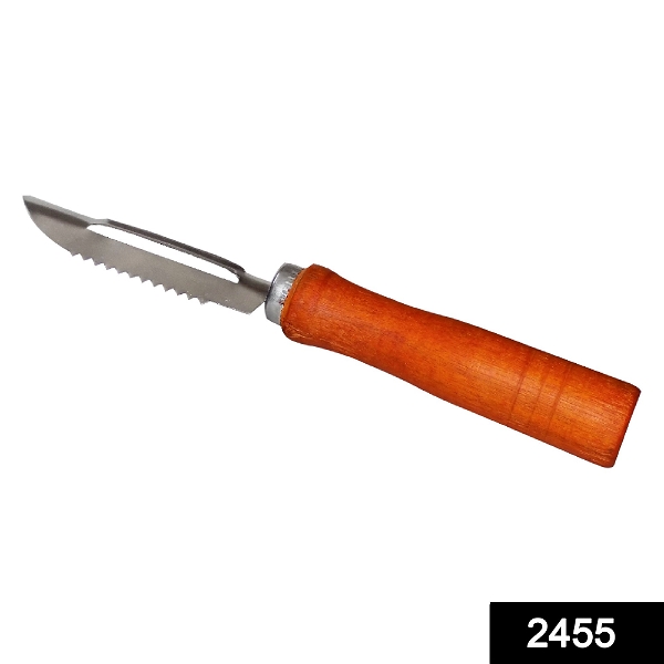 2455 Wooden Handle and Stainless Steel Vegetable Peeler - China, 0.042 kgs