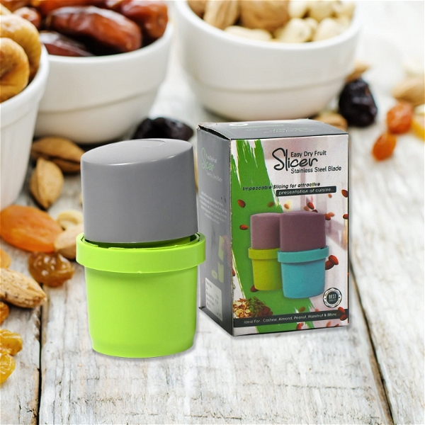 5333 PLASTIC DRY FRUIT AND PAPER MILL GRINDER SLICER, CHOCOLATE CUTTER AND BUTTER SLICER WITH 3 IN 1 BLADE, STANDARD, MULTICOLOR - 0.122 kgs, INDIA